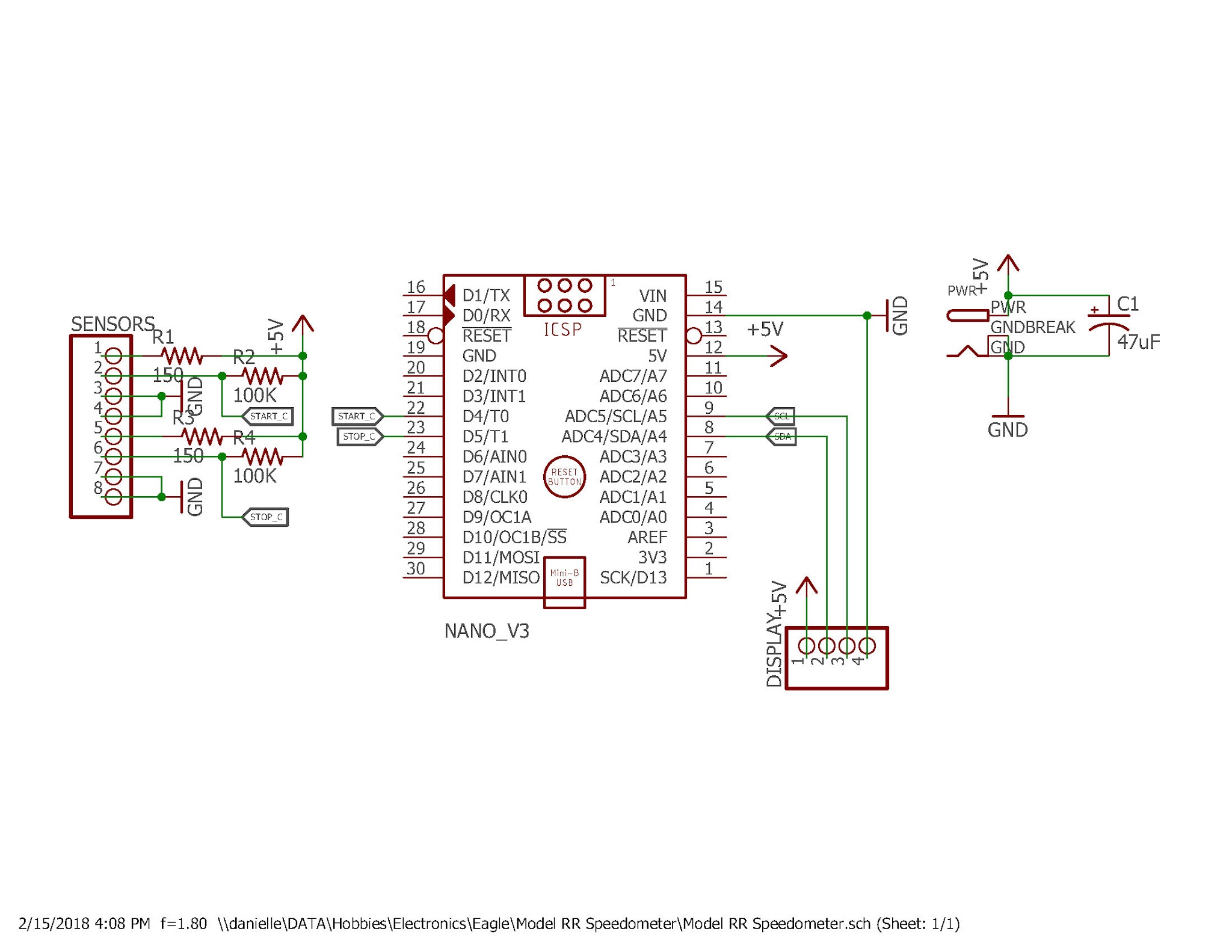 Supplemental Info for Model Railroad Speedometer – Part 2