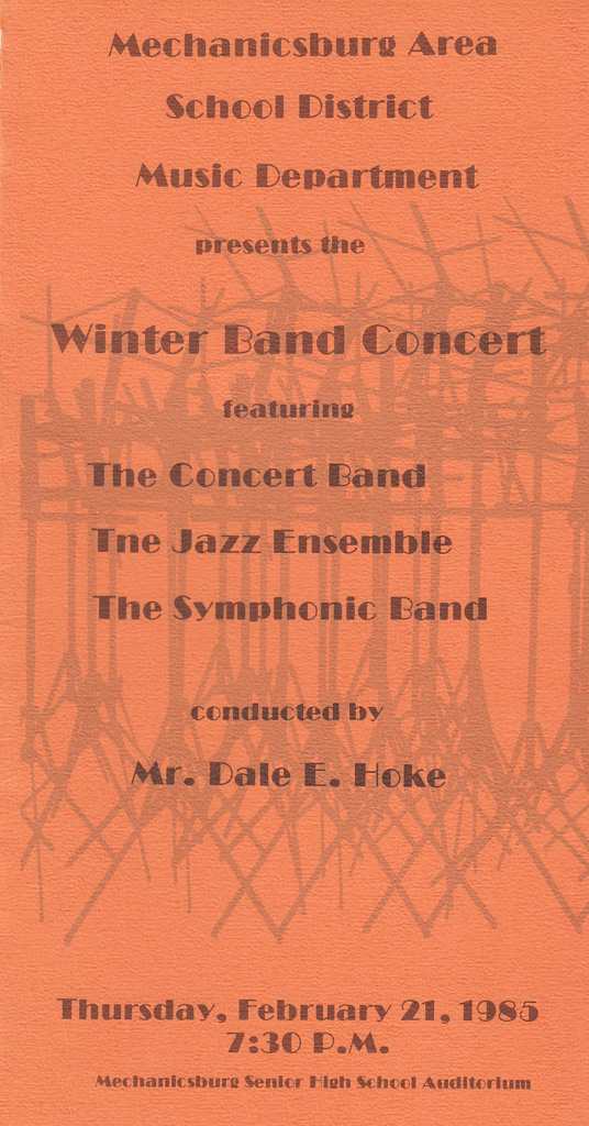 Mechanicsburg High School Jazz Ensemble, 2/21/1985