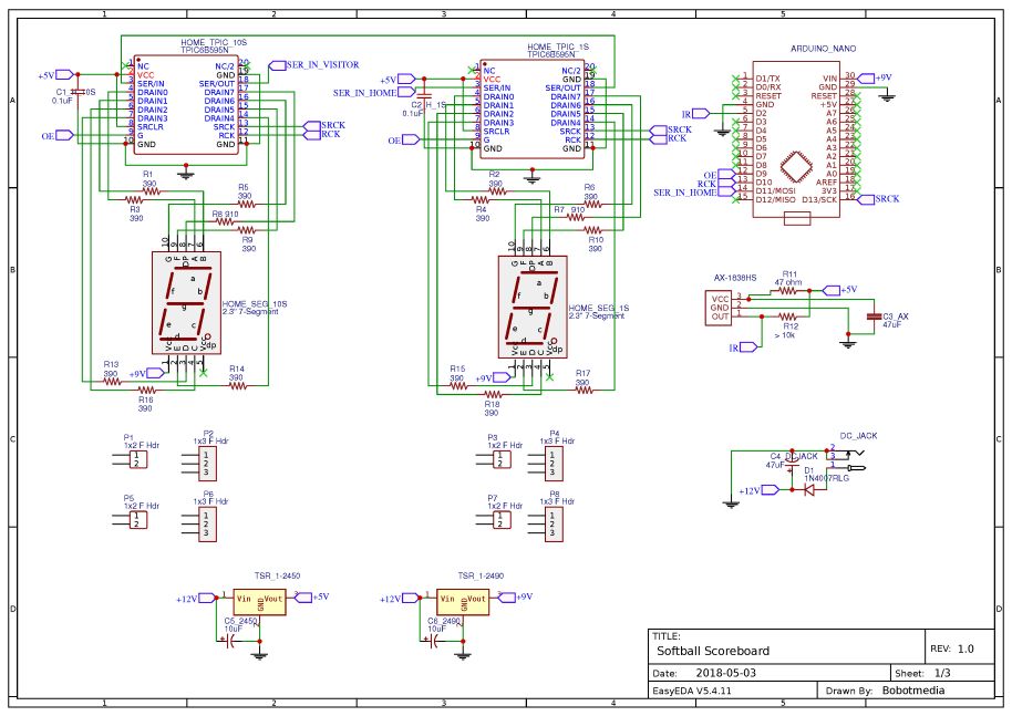 Arduino Softball Scoreboard – Notes and Resources